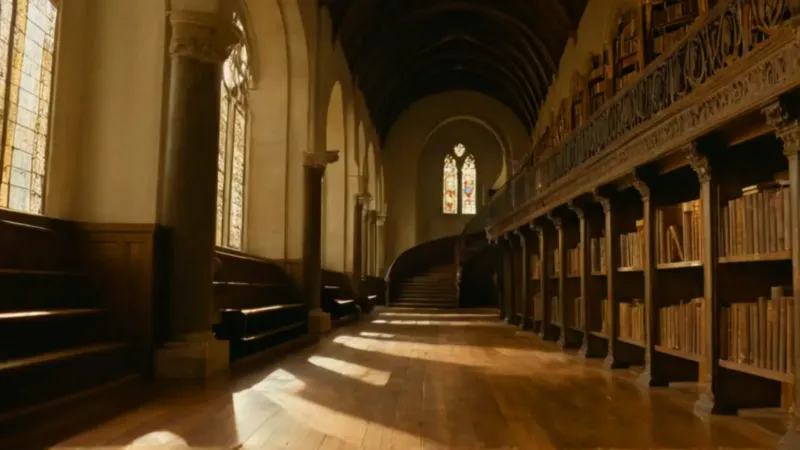 Una catedral de libros bañada en luz