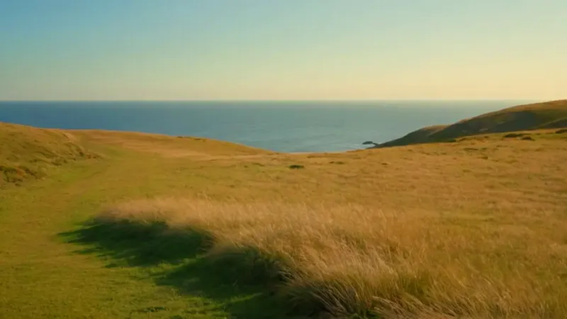 Figura solitaria contempla el vasto océano
