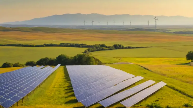 Naturaleza y energía renovable en armonía