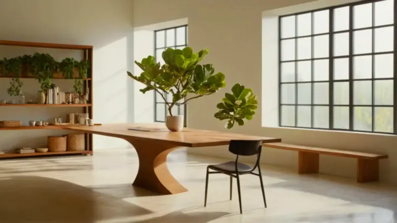 Un moderno estudio inundado de luz