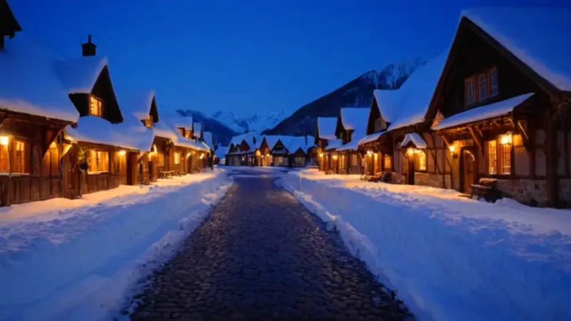 Un demonio acecha la aldea nevada