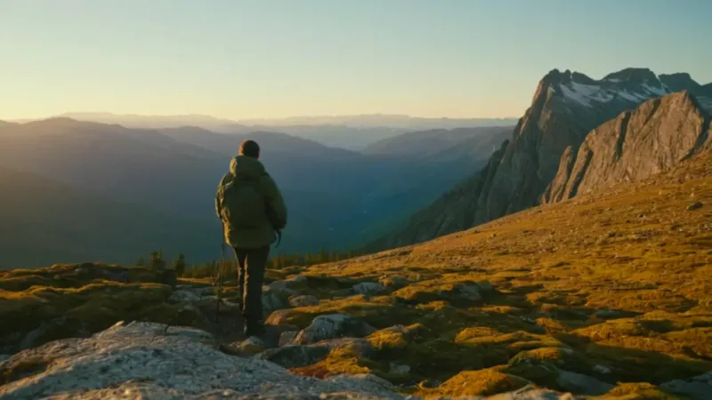 Soledad ante la inmensidad de las montañas