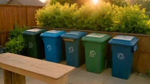 Una persona clasifica residuos para reciclar