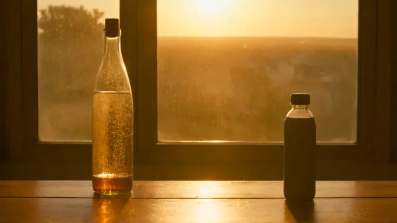 Persona a contraluz en el atardecer