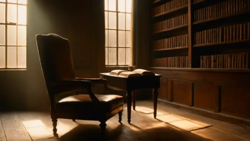 Un rayo de sol ilumina al lector