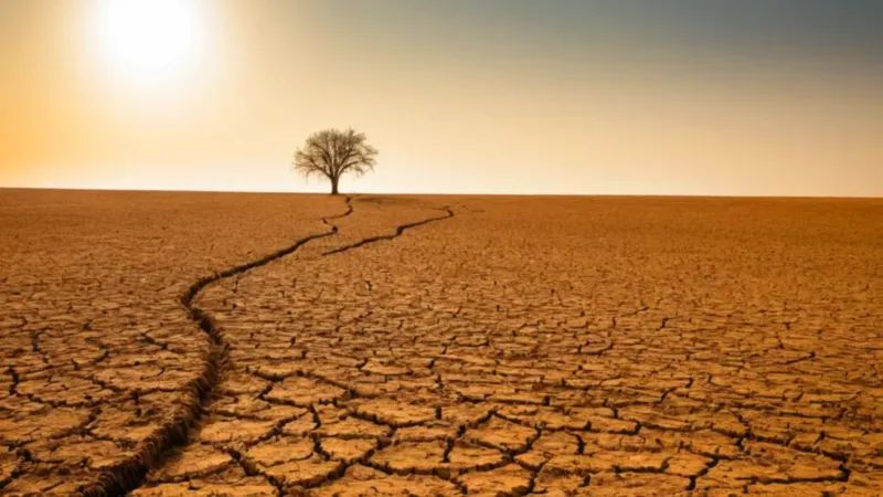 Soledad en la inmensa y árida llanura