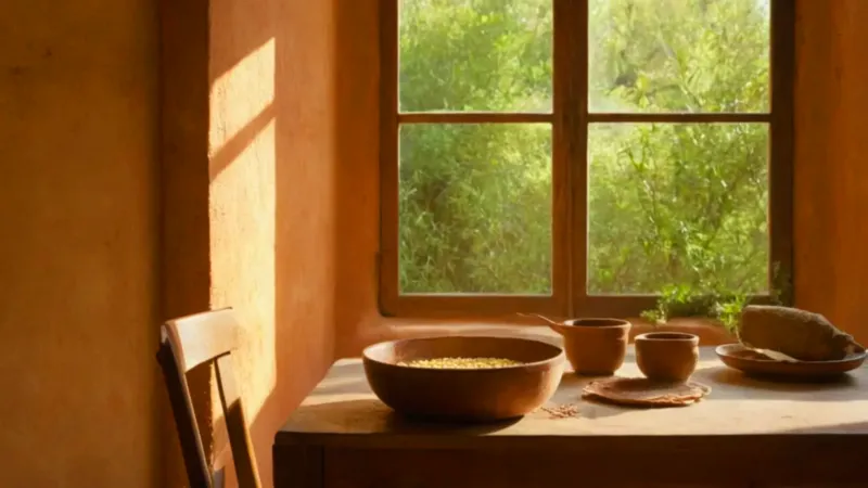 Un cálido tamal iluminado por el sol