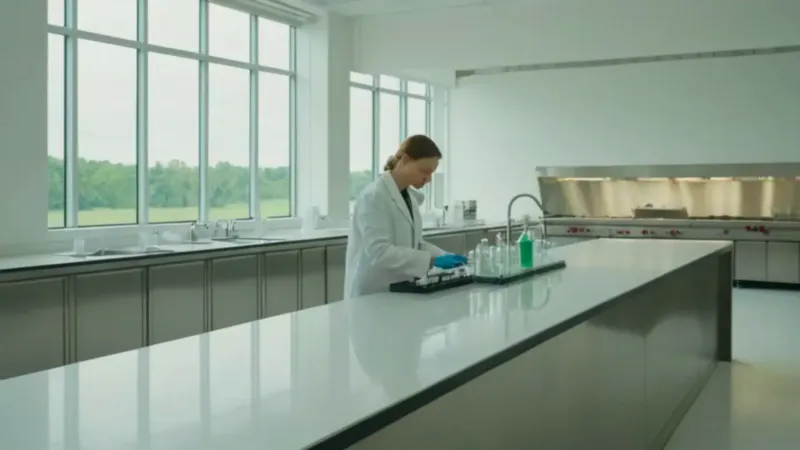 Un científico trabaja en el laboratorio