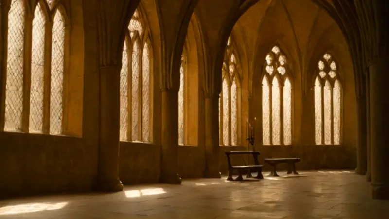 Luz gótica revela soledad en la catedral