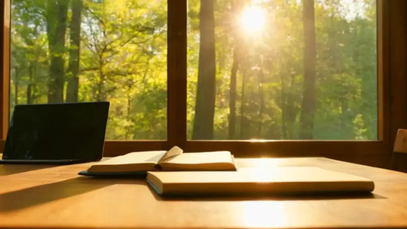Silueta serena en la luz del atardecer