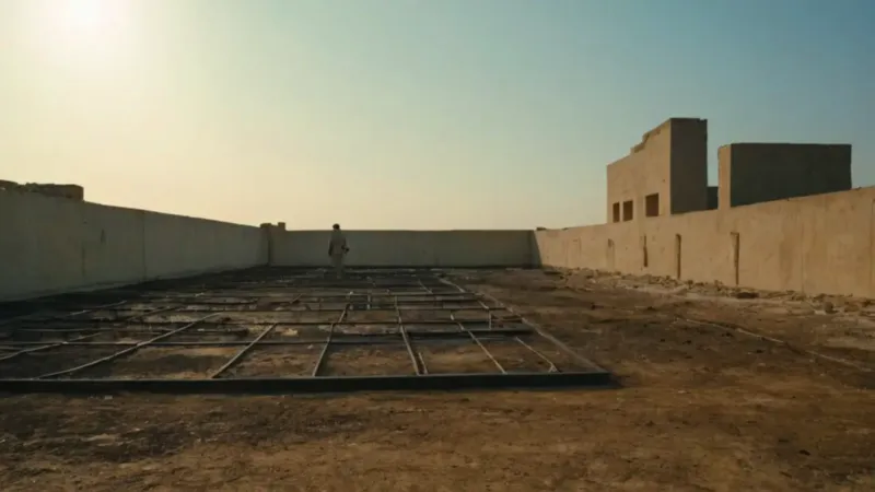 Solo ruinas y una sombra humana