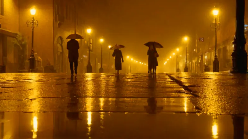 sonar caminando bajo la lluvia con alguien_a9mq