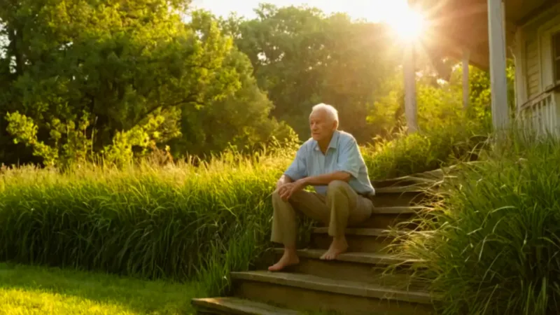 Un encuentro silencioso en el atardecer