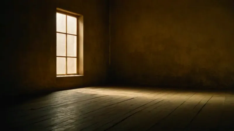 Una inmensa sombra acecha la figura solitaria