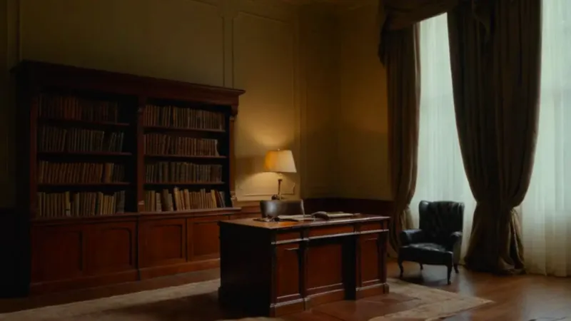 Figura inmóvil en un haz de luz