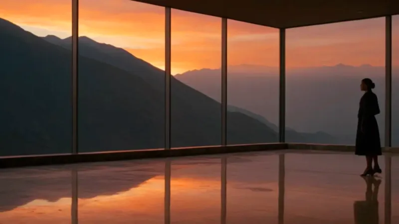 Soledad frente a la inmensidad del atardecer