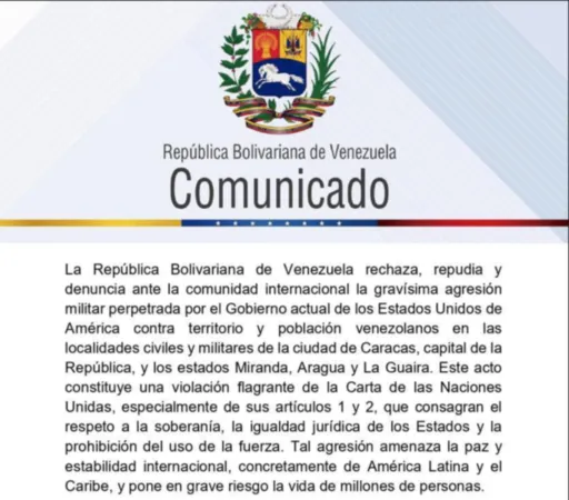 gobierno de maduro denuncia bombardeos de ee uu y convoca movilizacion