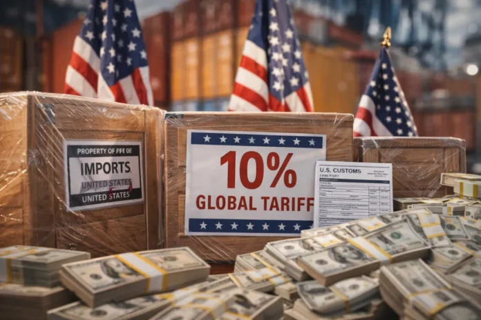 Arancel del 10% a productos importados EE. UU.