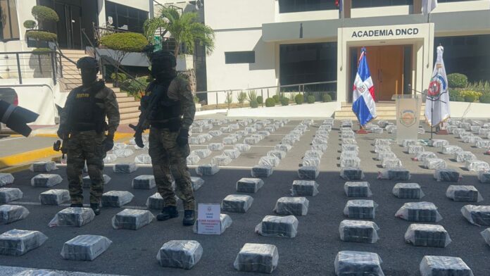 Incautación de cocaína en Baní, República Dominicana.