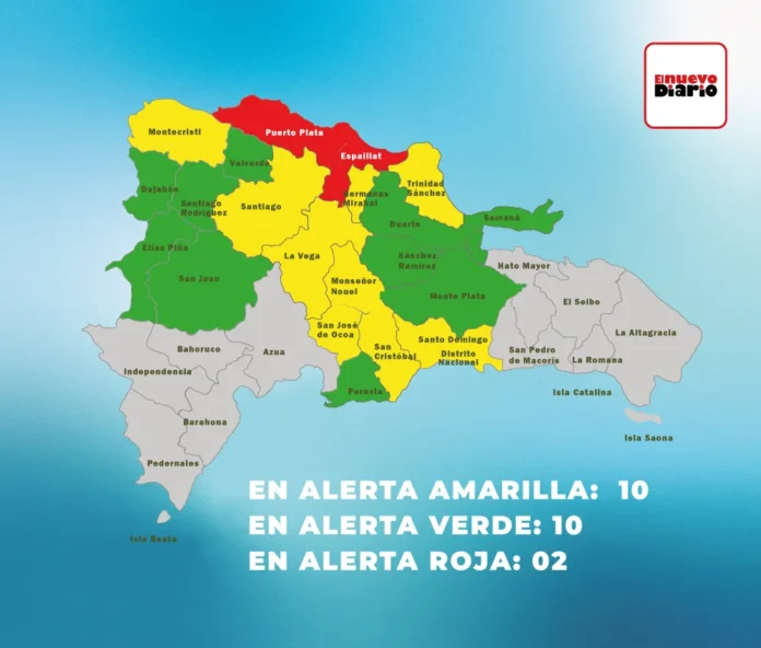 Alerta roja y amarilla por condiciones climáticas.
