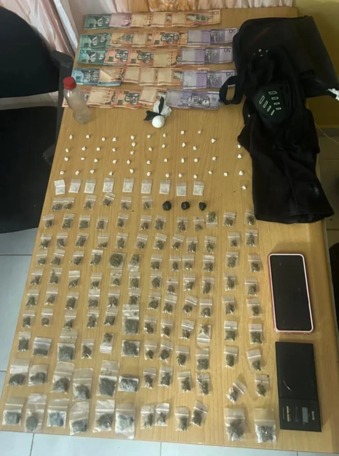 Hombre detenido con drogas en Altamira.