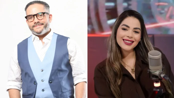 Pavel Núñez y Paola Faria en debate.