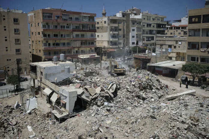 Ataques aéreos israelíes en Líbano.