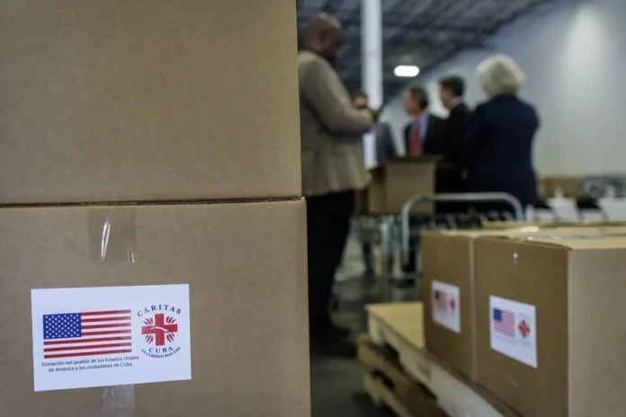 Convoy internacional de ayuda humanitaria en Cuba.