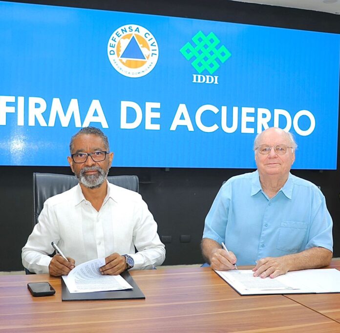 Acuerdo entre Defensa Civil y IDDI.