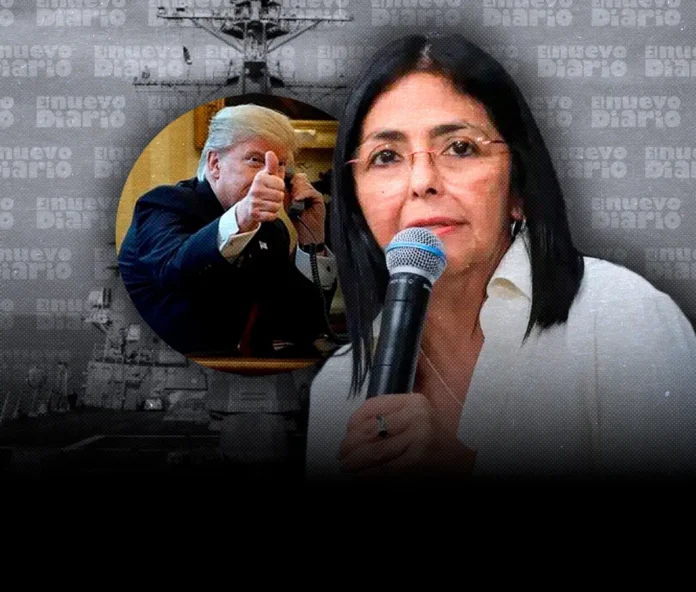 Delcy Rodríguez condena agresión a Trump.