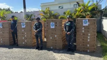 Operativo contra contrabando de televisores.