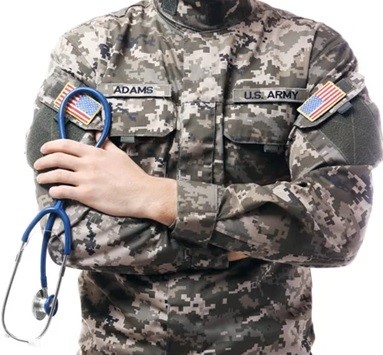 Reclutamiento de médicos en la Armada estadounidense.