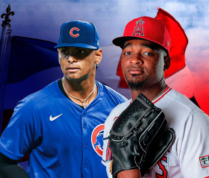 José Soriano y Edward Cabrera en acción.