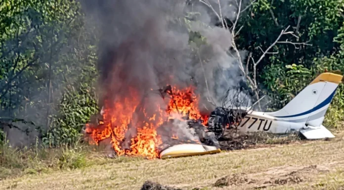 Accidente aéreo en Dajabón con heridos.