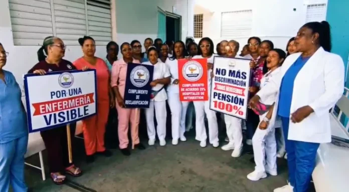 Protesta de enfermería en Dajabón.