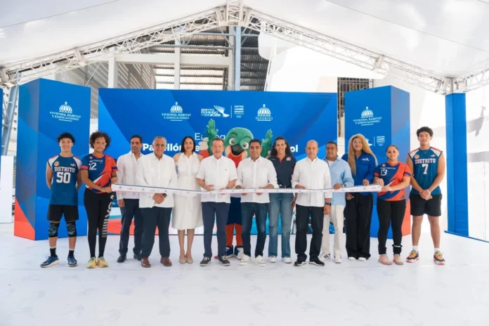 Inauguración del pabellón de voleibol.
