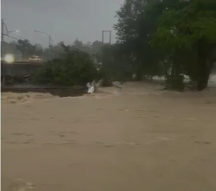 Crecida de ríos en Puerto Plata.