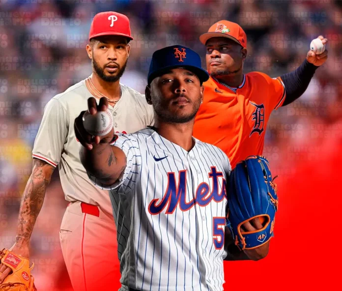 Lanzadores dominicanos en acción en MLB