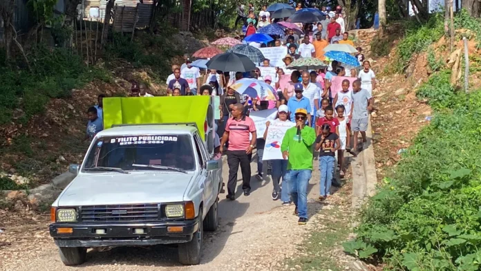 Protesta pacífica en La Guázara contra drogas.