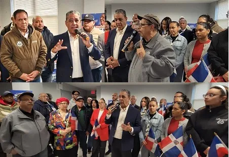 Congresista Espaillat recibe apoyo en Manhattan.