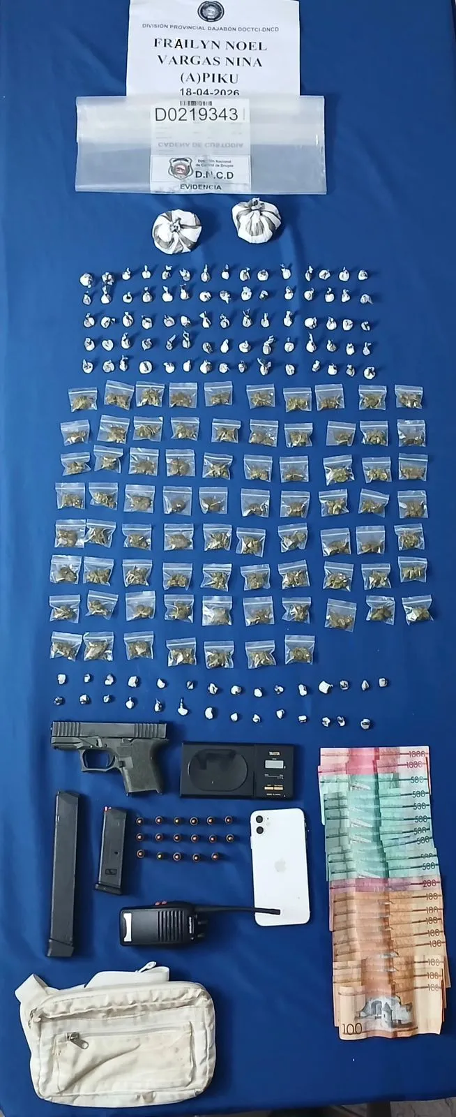 Captura de distribuidores de drogas en Dajabón