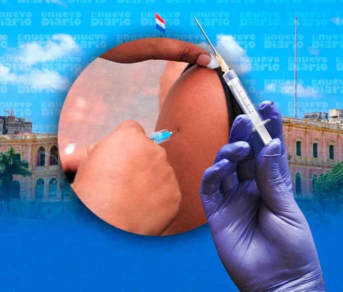 Distribución de vacunas contra el sarampión en Puno.