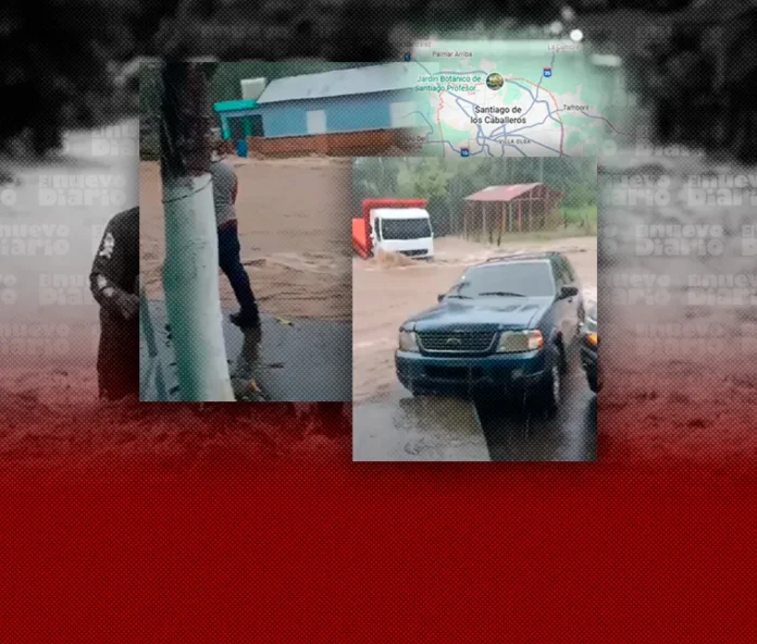 Inundaciones en Santiago por lluvias intensas