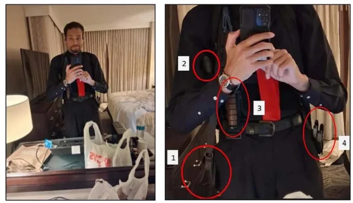 Hombre armado se toma selfie antes del ataque