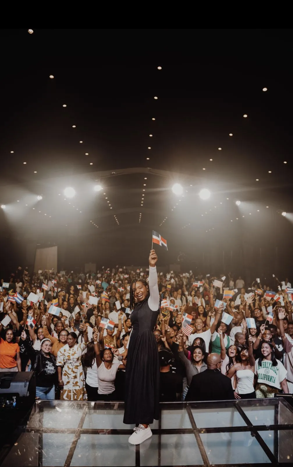 Arianny Aquino en su emotivo concierto.