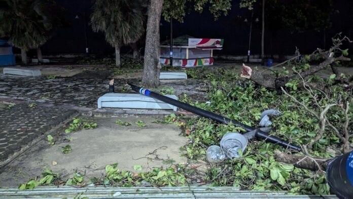 Ráfagas de viento en Santo Domingo aclaradas