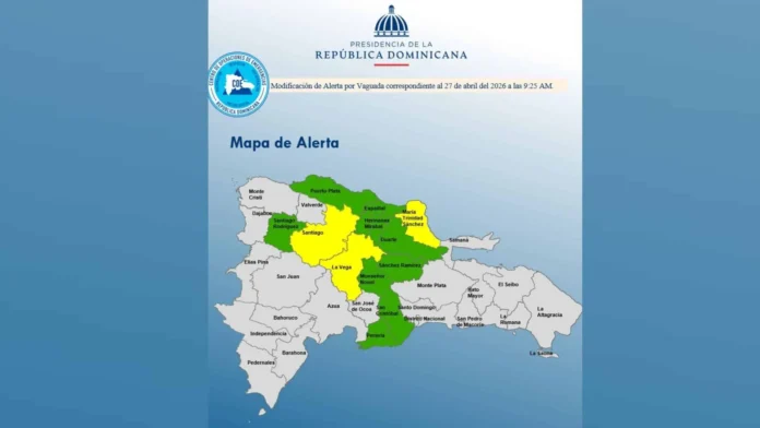 Alerta verde por lluvias en provincias.