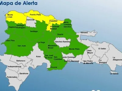 Alerta amarilla por lluvias en provincias.