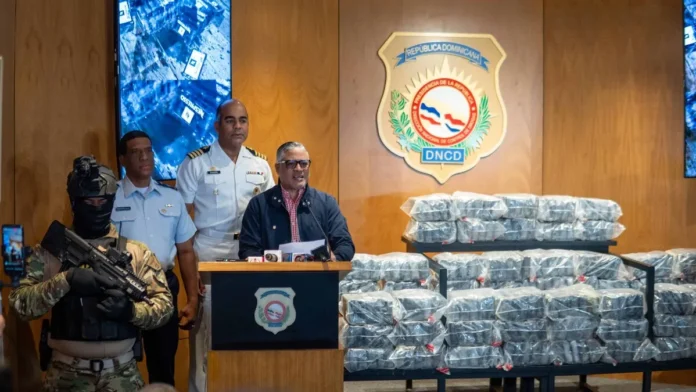 Decomiso de cocaína en Baní, República Dominicana.