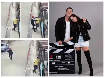 Imágenes del ataque en rodaje de serie.